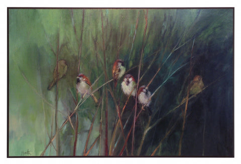 Obraz - Ptaki na gałęziach - reprodukcja na płycie WI5642 92x62 cm. - Obrazy Reprodukcje Ramy | ergopaul.pl