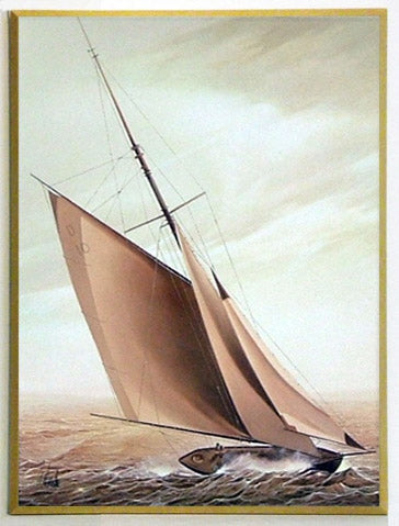 Obraz - Żagle na morzu - reprodukcja WWI1204 na płycie 19x25 cm - Obrazy Reprodukcje Ramy | ergopaul.pl