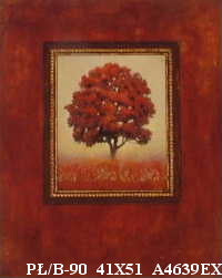 Obraz - Samotne drzewo w jesiennych barwach - reprodukcja na płycie A4639EX 41x51 cm - Obrazy Reprodukcje Ramy | ergopaul.pl