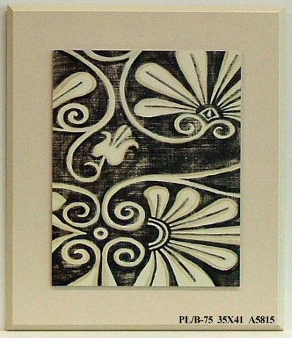 Obraz - Roślinne ornamenty - reprodukcja na płycie A5815 35x41 cm - Obrazy Reprodukcje Ramy | ergopaul.pl
