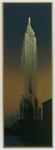 Obraz - Nowy Jork nocą, Empire State Building - Decograph WI9910 32x92 cm - Obrazy Reprodukcje Ramy | ergopaul.pl