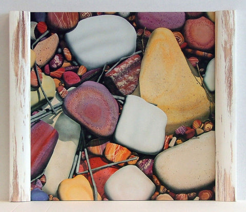 Obraz - Kolorowe kamienie - reprodukcja w półramie GD103R 60x60 cm - Obrazy Reprodukcje Ramy | ergopaul.pl