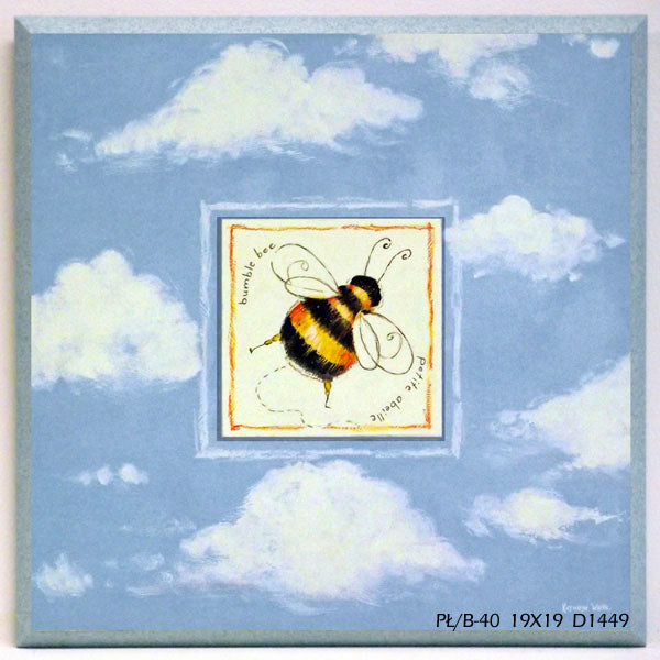 Obraz - Wśród chmur, pszczółka - reprodukcja na płycie D1449 19x19 cm - Obrazy Reprodukcje Ramy | ergopaul.pl