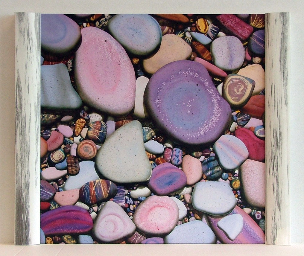 Obraz - Kolorowe kamienie - reprodukcja w półramie GD104R 60x60 cm - Obrazy Reprodukcje Ramy | ergopaul.pl