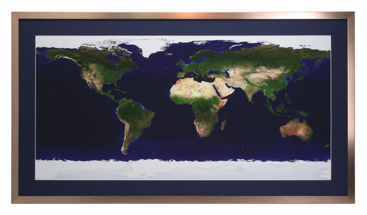 Obraz - Ziemia za dnia, fotografia NASA - reprodukcja oprawiona w ramę 2AP2989 110x60 cm - Obrazy Reprodukcje Ramy | ergopaul.pl