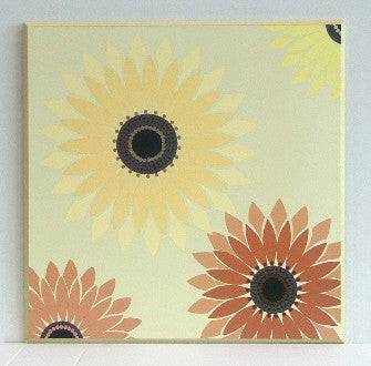 Obraz - Kolorowe słoneczniki - reprodukcja na płycie DES1008  51x51 cm. - Obrazy Reprodukcje Ramy | ergopaul.pl