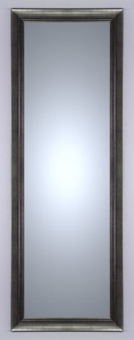 Lustro kryształowe 37x137 cm, bez fazy, w ramie drewnianej srebrnej L-175/9062S - Obrazy Reprodukcje Ramy | ergopaul.pl