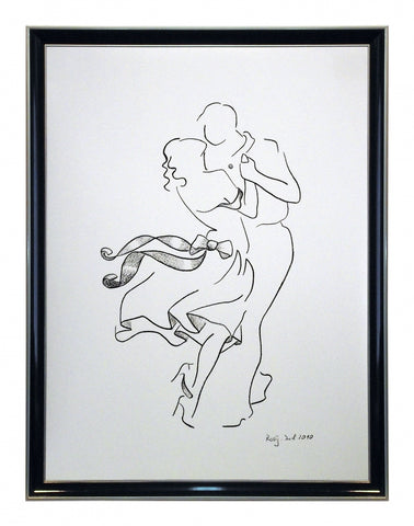 Obraz - Para w tańcu 'L'amore' - reprodukcja oprawiona w ramę IG6215 45x60 cm. - Obrazy Reprodukcje Ramy | ergopaul.pl