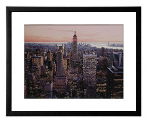 Obraz - Manhattan o zmierzchu - reprodukcja w ramie z passe-partout MC1261 60x50  cm. - Obrazy Reprodukcje Ramy | ergopaul.pl