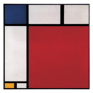 Obraz - Mondrian - kolorowa kompozycja - reprodukcja na płycie 1MON2122-50 51x51 cm. - Obrazy Reprodukcje Ramy | ergopaul.pl