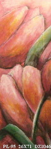Obraz - Fragmenty tulipanów - reprodukcja na płycie DZ1046 26x71 cm - Obrazy Reprodukcje Ramy | ergopaul.pl