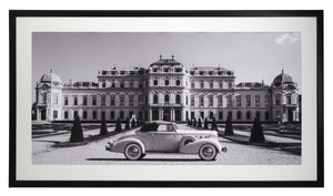Obraz - Samochód Vintage V, czarno-biała fotografia - reprodukcja 2AP3836 oprawiona w ramę 110x60 cm. - Obrazy Reprodukcje Ramy | ergopaul.pl