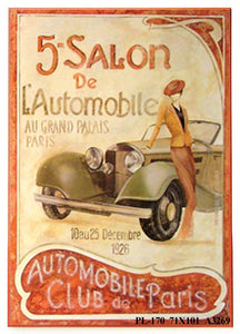 Obraz - Szyld 5. Salon De L'Automobile - reprodukcja na płycie A3269 71x101 cm - Obrazy Reprodukcje Ramy | ergopaul.pl