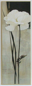 Obraz - Biały kwiat - reprodukcja na płycie A6024 34x96 cm - Obrazy Reprodukcje Ramy | ergopaul.pl