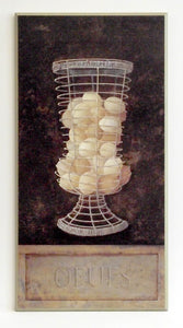 Obraz - Koszyk z jajkami - reprodukcja na płycie A2430 37x71 cm - Obrazy Reprodukcje Ramy | ergopaul.pl