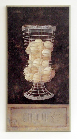 Obraz - Koszyk z jajkami - reprodukcja na płycie A2430 37x71 cm - Obrazy Reprodukcje Ramy | ergopaul.pl