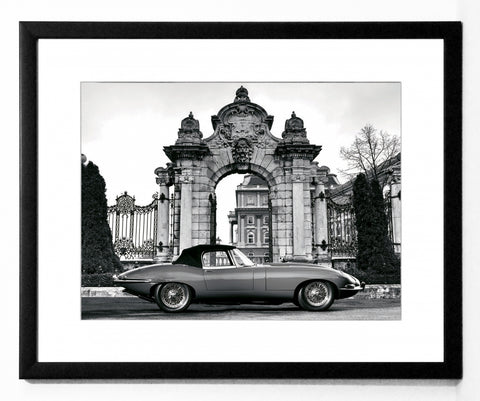Obraz - Samochód Vintage I, czarno-biała fotografia - reprodukcja 3AP3326-40 oprawiona w ramę 50x40 cm. - Obrazy Reprodukcje Ramy | ergopaul.pl