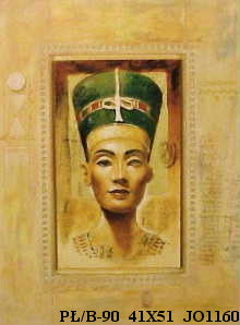 Obraz - Głowa egipska, Nefretete - reprodukcja na płycie JO1160 41x51 cm - Obrazy Reprodukcje Ramy | ergopaul.pl