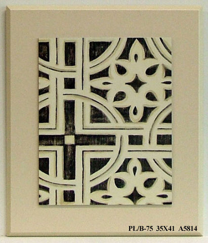 Obraz - Roślinne ornamenty - reprodukcja na płycie A5814 35x41 cm - Obrazy Reprodukcje Ramy | ergopaul.pl