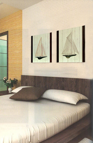 Łodzie w sypialni - 2 obrazy 55x70 WI3268 WI3269 - Obrazy Reprodukcje Ramy | ergopaul.pl