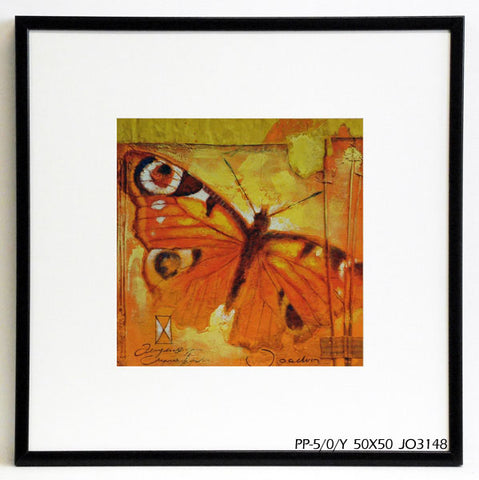 Obraz - Ognisty motyl - reprodukcja w ramie JO3148 50x50 cm - Obrazy Reprodukcje Ramy | ergopaul.pl