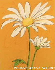 Obraz - Kwiaty w wesołych kolorach - reprodukcja na płycie WI1287 42x52 cm - Obrazy Reprodukcje Ramy | ergopaul.pl