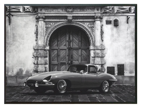 Obraz -Samochód Vintage IV, czarno-biała fotografia - reprodukcja 3AP3840-40 na płycie 41x31 cm - Obrazy Reprodukcje Ramy | ergopaul.pl