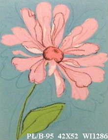 Obraz - Kwiaty w wesołych kolorach - reprodukcja na płycie WI1286 42x52 cm - Obrazy Reprodukcje Ramy | ergopaul.pl