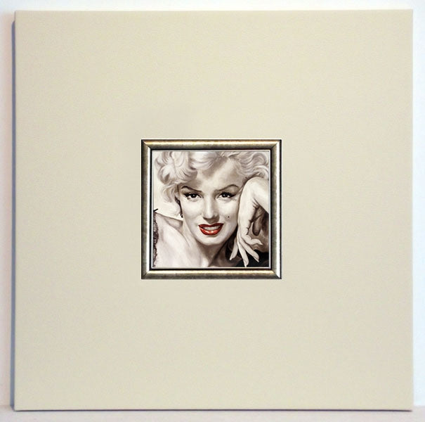 Obraz - Marilyn Monroe z czerwonymi ustami - reprodukcja w ramie AC2FR3 50x50 cm - Obrazy Reprodukcje Ramy | ergopaul.pl
