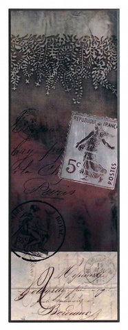 Obraz - Znaczki pocztowe, Francja - reprodukcja A9860 na płycie 34x96 cm. - Obrazy Reprodukcje Ramy | ergopaul.pl
