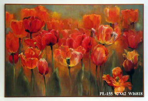 Obraz - Łąka czerwonych tulipanów - reprodukcja na płycie WI6818 92x62 cm - Obrazy Reprodukcje Ramy | ergopaul.pl