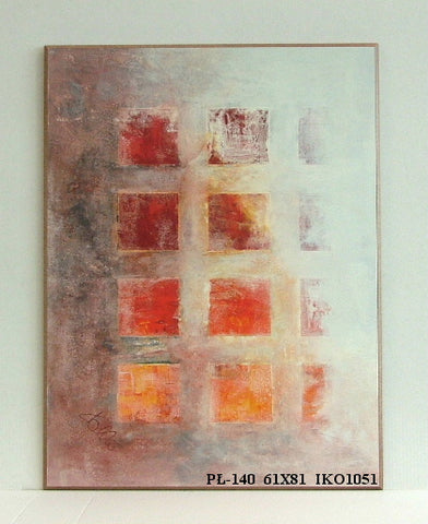 Obraz - Gama kwadratów w czerwieni - reprodukcja na płycie IKO1051 61x81 cm - Obrazy Reprodukcje Ramy | ergopaul.pl