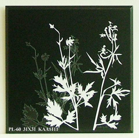 Obraz - Białe i brązowe rośliny - reprodukcja na płycie KAA1111 31x31 cm - Obrazy Reprodukcje Ramy | ergopaul.pl