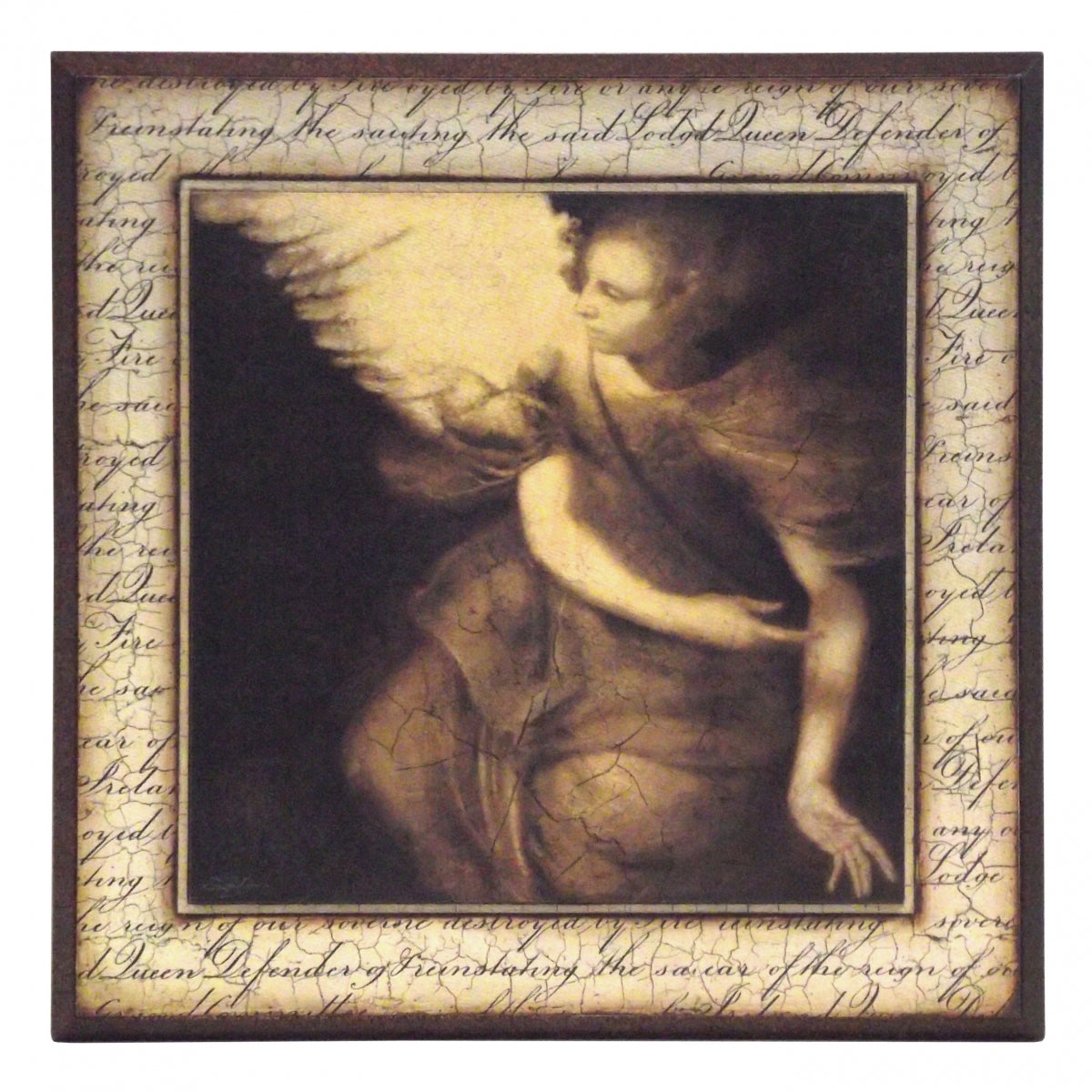 Obraz - Antyk, anioł, fragment fresku - reprodukcja na płycie A0931 33x33 cm - Obrazy Reprodukcje Ramy | ergopaul.pl