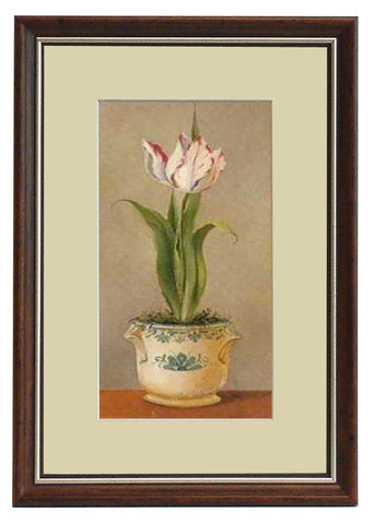 Obraz - Kwiaty w porcelanowych doniczkach, Tulipan - reprodukcja D0786 w ramie 20x32 cm. - Obrazy Reprodukcje Ramy | ergopaul.pl
