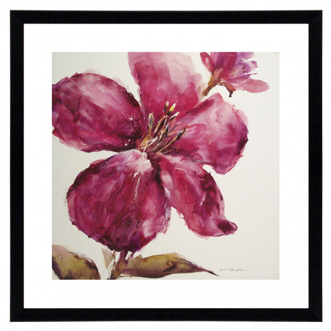 Obraz - Różowy akwarelowy kwiat - reprodukcja A5539 oprawiona w ramę 60x60 cm. - Obrazy Reprodukcje Ramy | ergopaul.pl