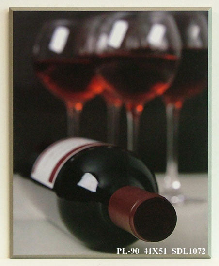 Obraz - Kieliszki z czerwonym winem - reprodukcja na płycie SDL1072 41x51 cm - Obrazy Reprodukcje Ramy | ergopaul.pl