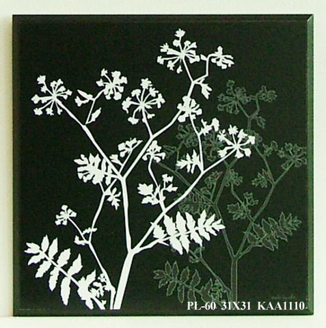 Obraz - Białe i brązowe rośliny - reprodukcja na płycie KAA1110 31x31 cm - Obrazy Reprodukcje Ramy | ergopaul.pl