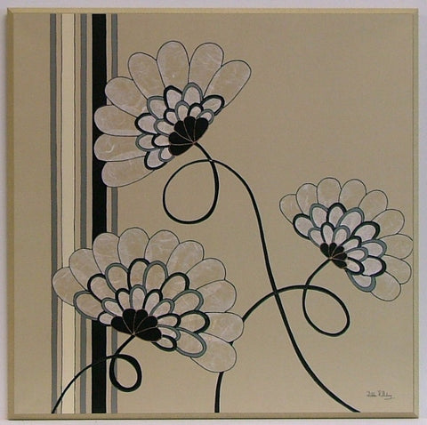 Obraz - Kwiaty wachlarze - reprodukcja na płycie DEH1018 51x51 cm - Obrazy Reprodukcje Ramy | ergopaul.pl