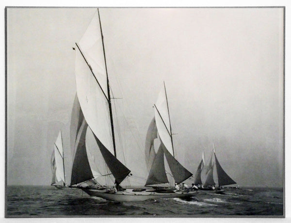 Obraz Stara fotografia, żaglówki na płycie 81x61 cm - ErgoPaul